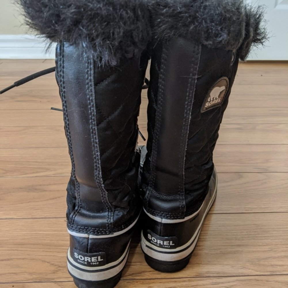 Sorel Tofino black tall winter faux fur boots - Picture 6 of 8
